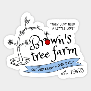 Brown's Tree Farm Sticker